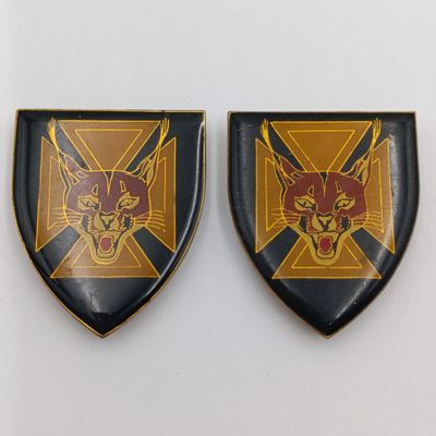 Pair of SADF 7 SA Infantry shoulder flashes - South African Army insignia