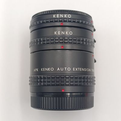 Kenko vintage camera extension tube set for K-mount