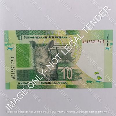 Gill Marcus Lot of 3 x R10 banknotes - South Africa with consecutive numbers - Uncirculated