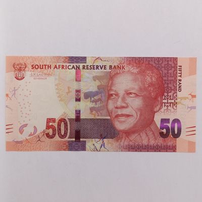 South Africa L Kganyaga Pair of R50 banknotes - uncirculated with consecutive numbers