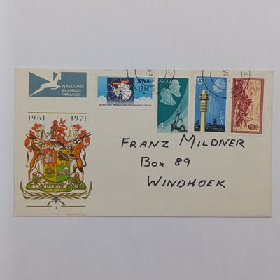 South West Africa First day covers no 3 to 8 - scarce - Lot of early covers with book value well over R1000
