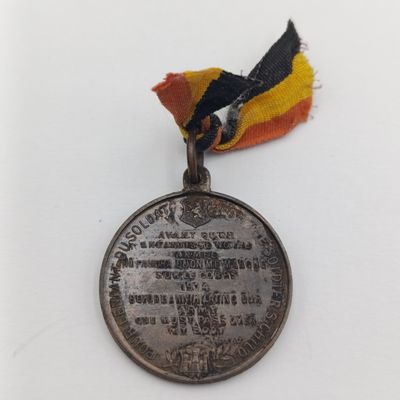 WW1 Belgian Patriotic Bronze Medal - Commemorative Militaria Medal