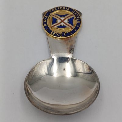 Union Castle RMS Pretoria Castle caddy spoon
