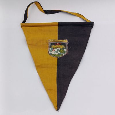 Vintage German Burglengenfeld football club pennant flag