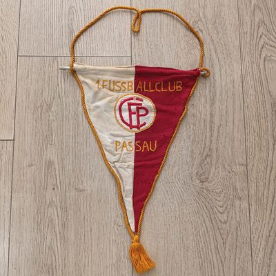 Vintage German F.C Passau football club pennant flag