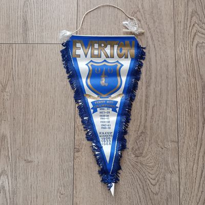Vintage Everton Football club First division champions pennant flag