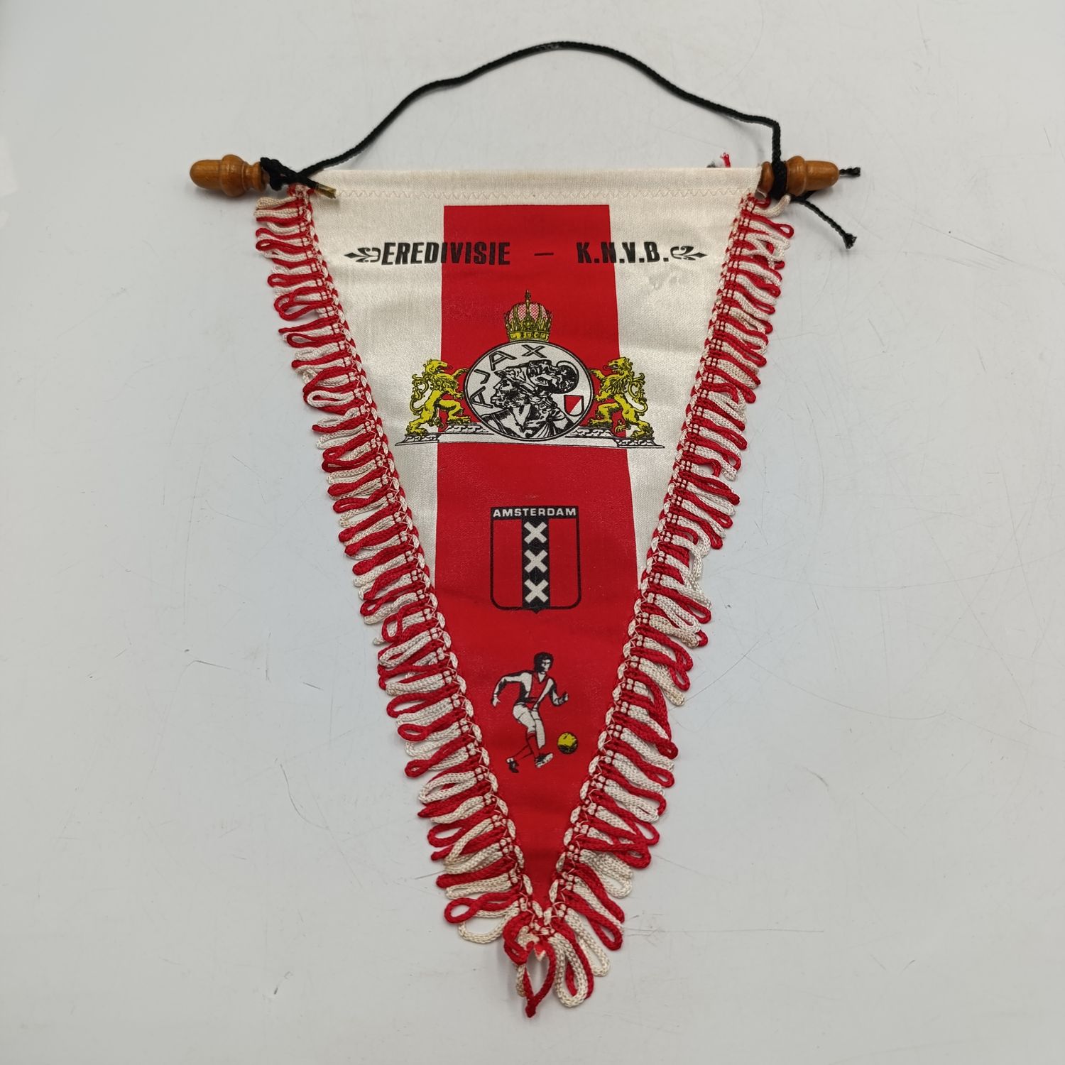 Vintage Ajax Amsterdam Football club Eredivisie-KNVB pennant flag