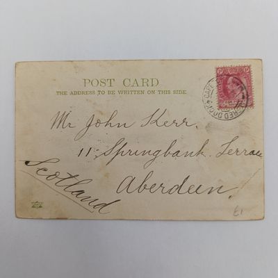 Postcard posted early 1900's At the A;fred Dock Cape Town