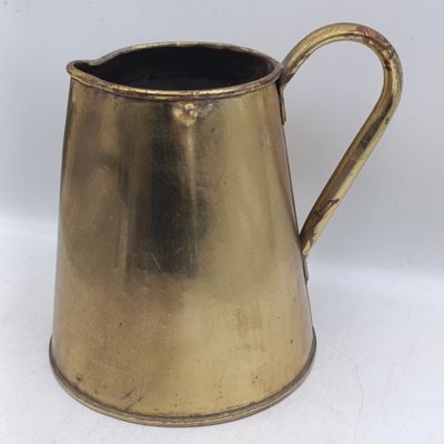 Hukin and Heath brass plated metal pitcher - size No 12