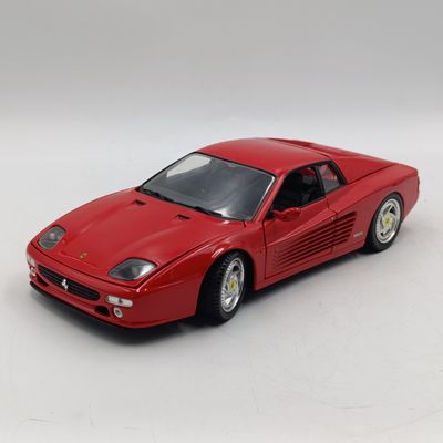 Hot Wheels Ferrari F512M Testarossa die-cast model car - right side mirror missing - scale 1/18