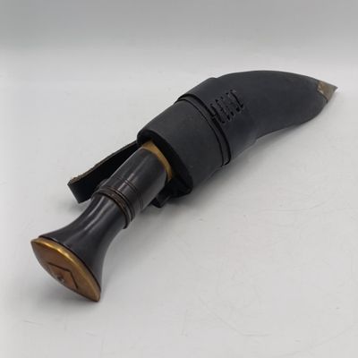 Nepalese Kukri knife in sheath with Karda and Chakmak mini knives