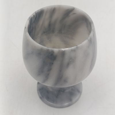 Set of 6 plus 1 vintage marble glasses/cups