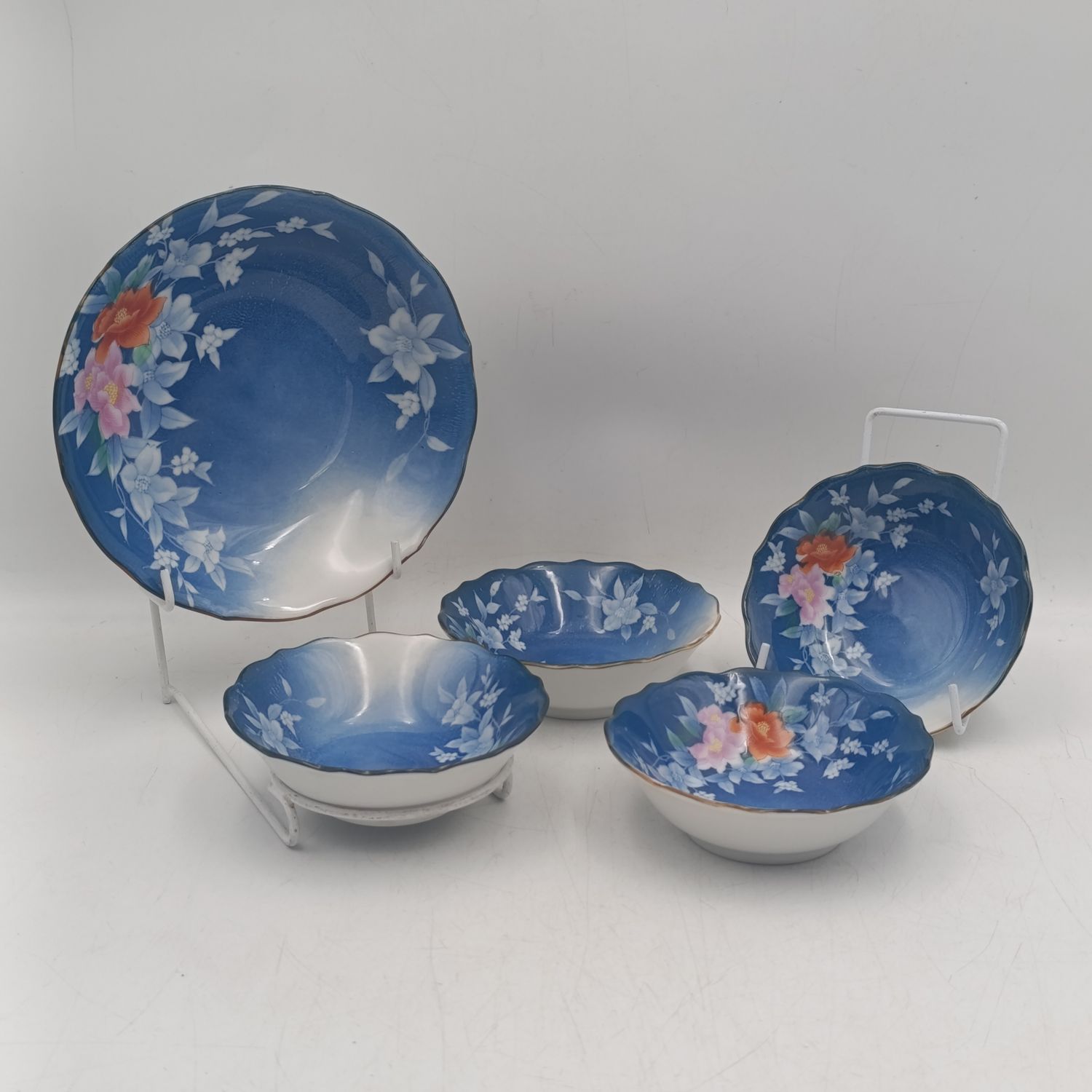 Japanese Arita-Yaki 5 piece dessert set