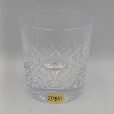 Lot of 6 Avondale Toyota lead crystal whiskey glasses