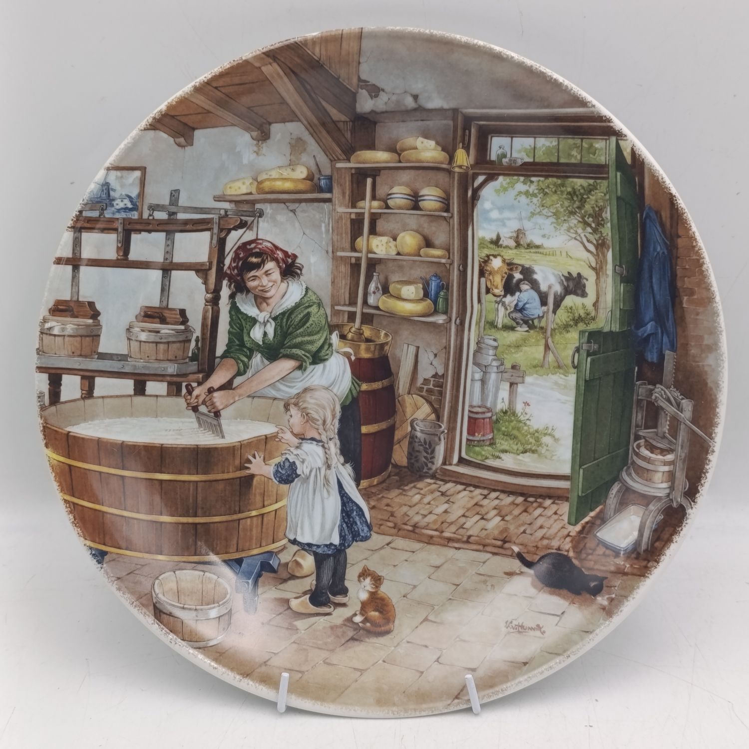 Vintage Royal Schwabap ter Steege BV Holland porcelain plate