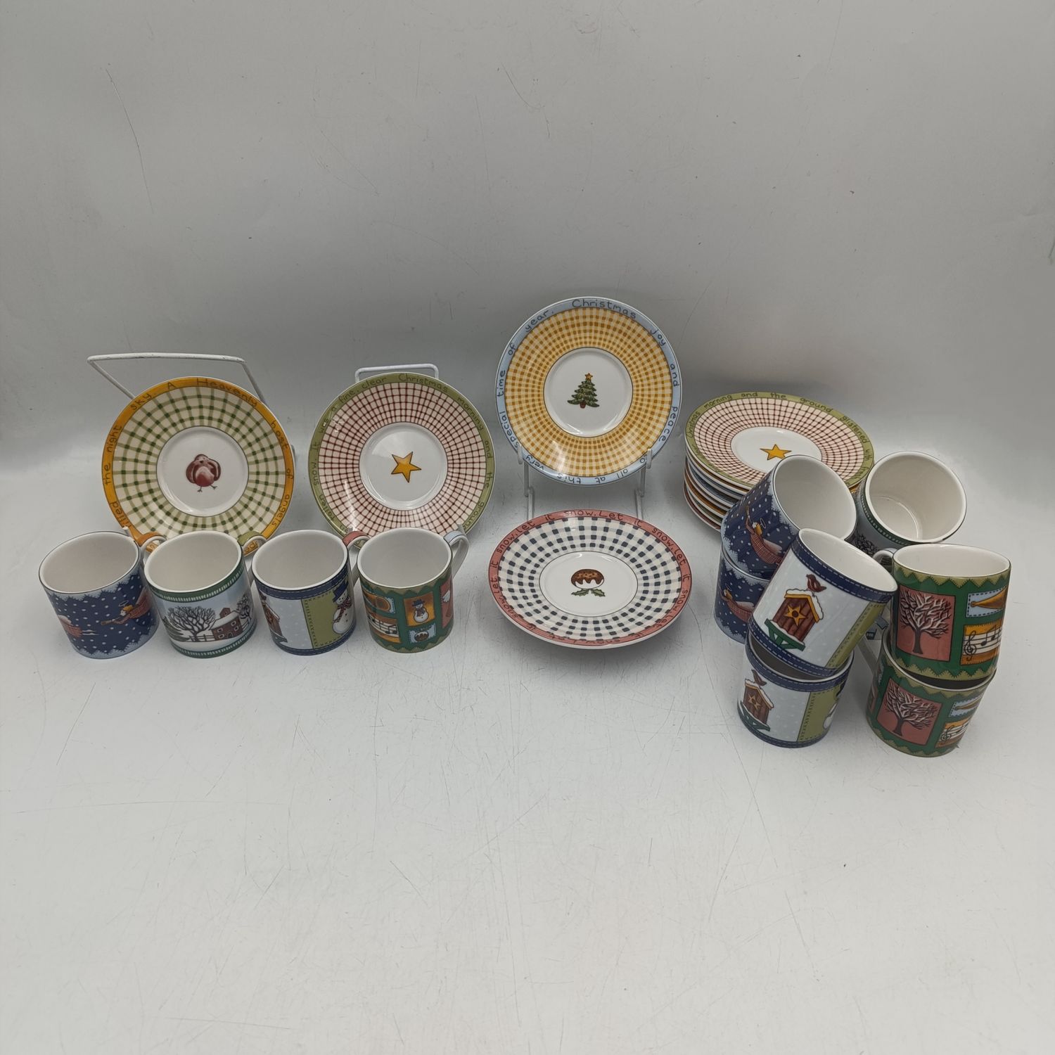 Royal Doulton 12 setting Christmas coffee set