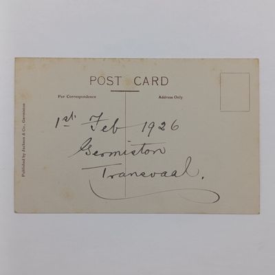1926 Photo postcard - picture of president street, Germiston