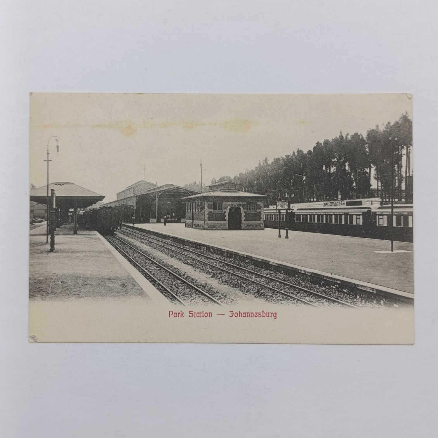 Early 1900's postcard - Park Station Johannesburg