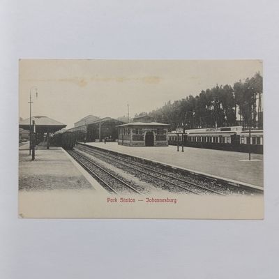 Early 1900's postcard - Park Station Johannesburg
