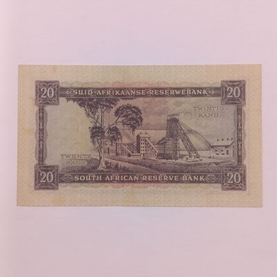 South African M H de Kock 20 rand banknote - only issue -EF