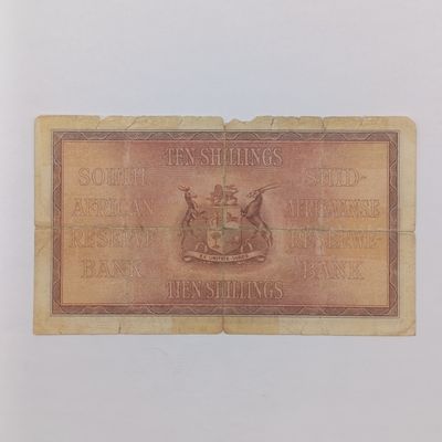 South African J Postmus 1939 Ten Shillings banknote