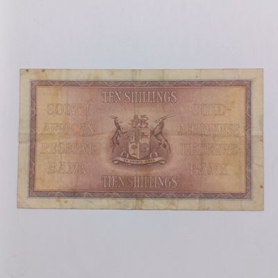 South Africa J Postmus 1940 Ten Shillings banknote