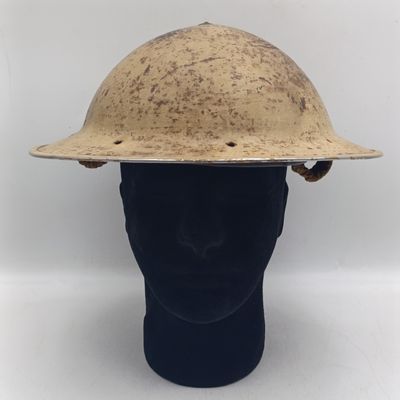WW2 British Army Brodie helmet with inner and straps