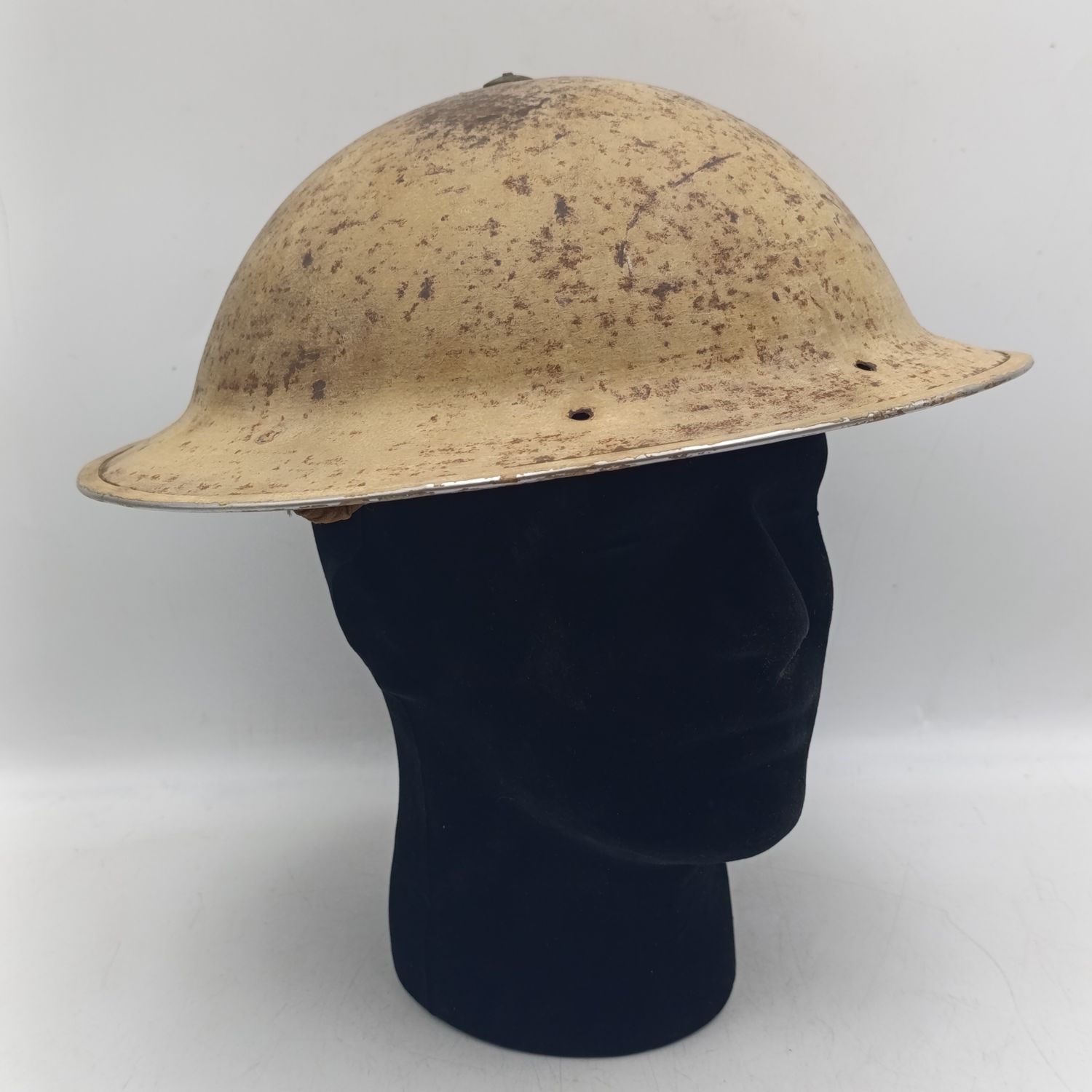 WW2 British Army Brodie helmet with inner and straps