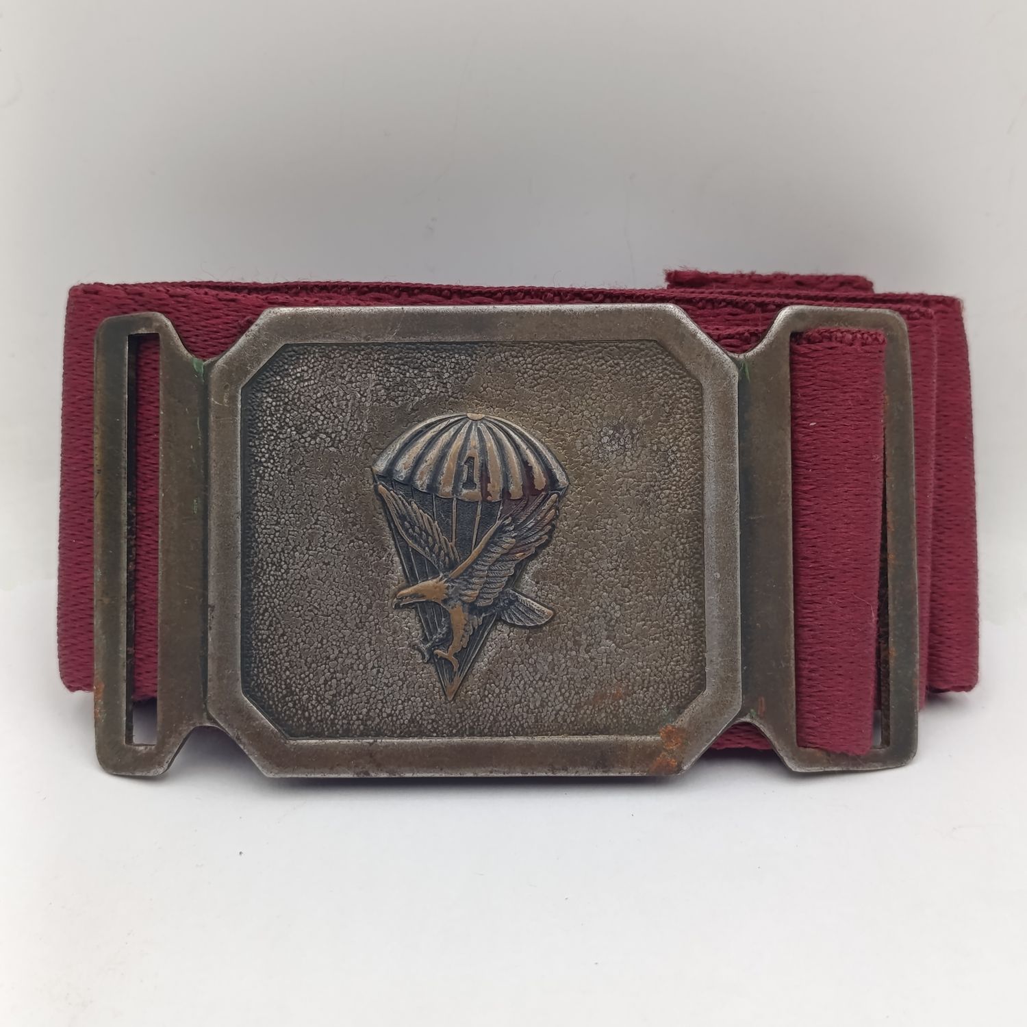 SADF 1 Parachute battalion stable belt - hook side of buckle missing