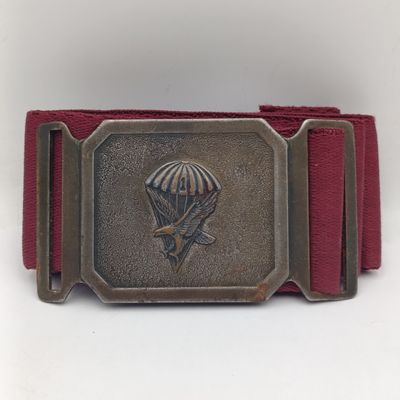 SADF 1 Parachute battalion stable belt - hook side of buckle missing