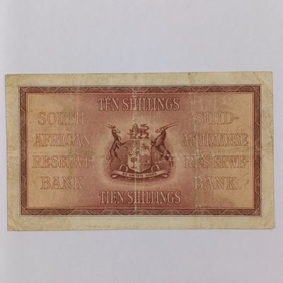 South Africa 1932 Postmus ten Shillings banknote