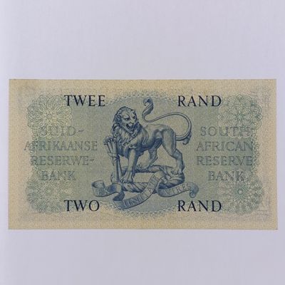 South Africa M H de Kock 2 Rand banknote - AU - B45