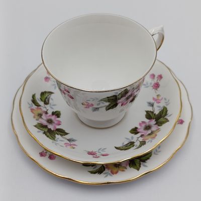 Vintage Queen Anne porcelain trio