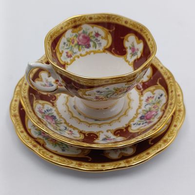 Vintage Royal Albert Lady Hamilton porcelain trio