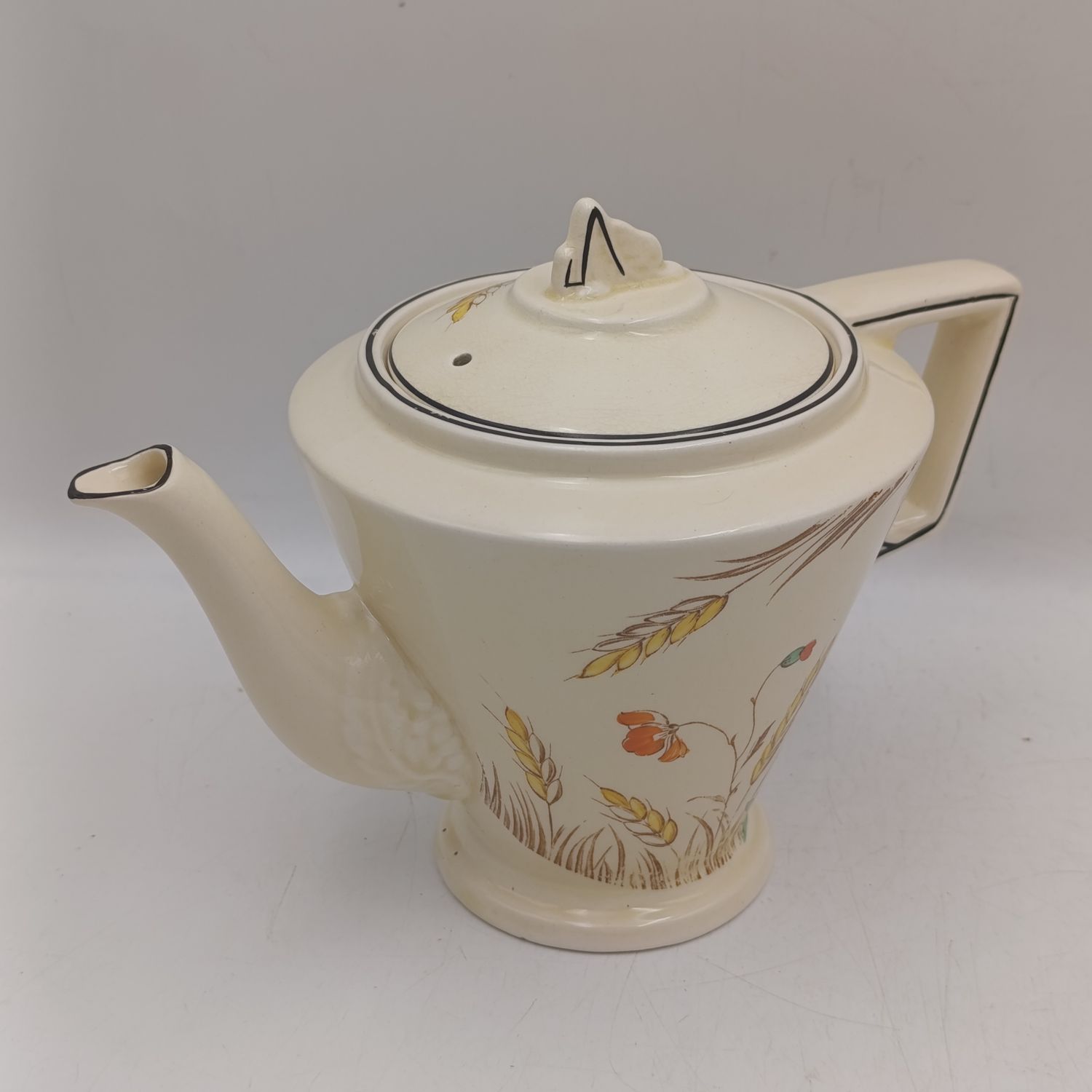 Vintage Arte Deco Burleigh Zenith porcelain Teapot