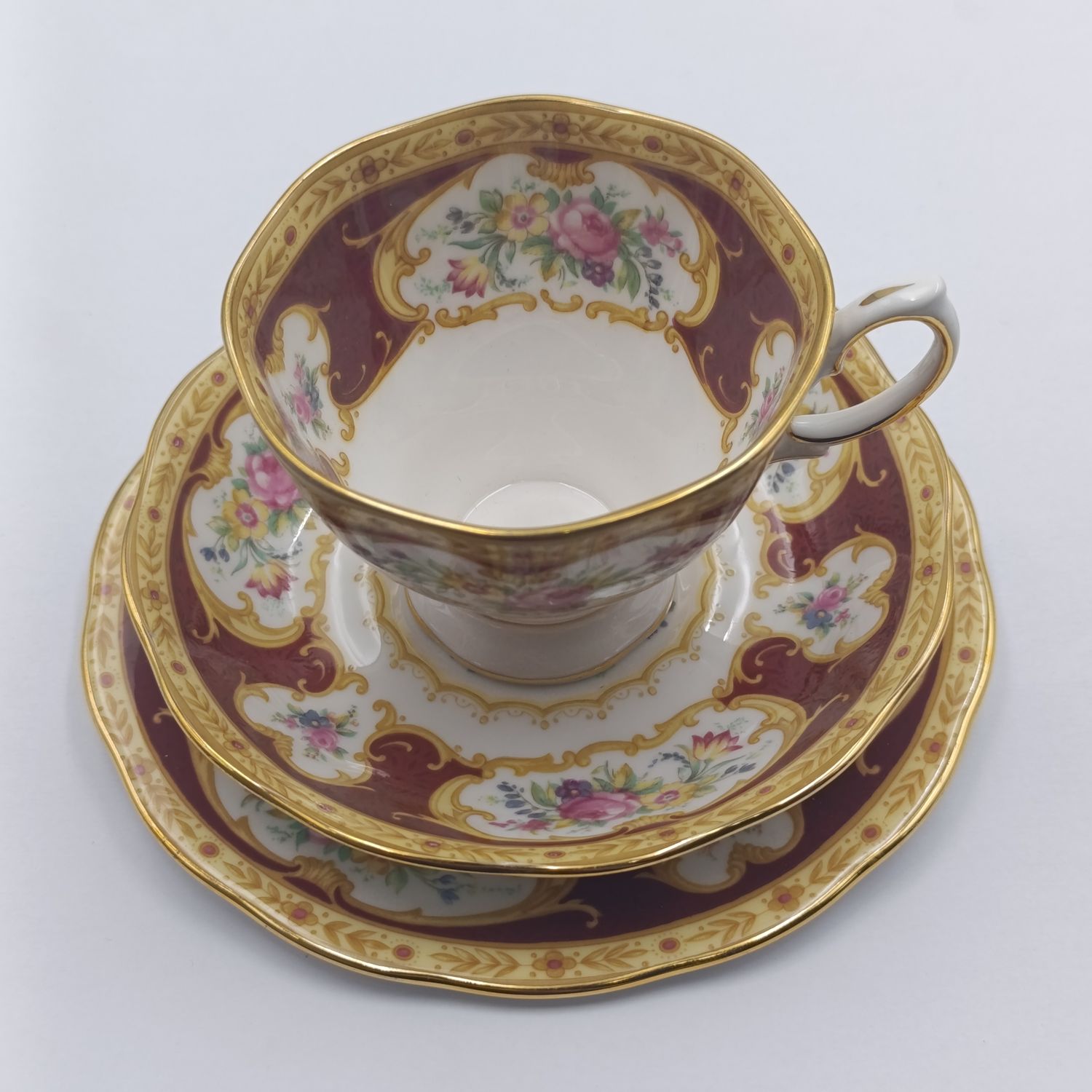 Vintage Royal Albert Lady Hamilton porcelain trio