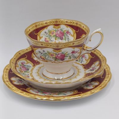 Vintage Royal Albert Lady Hamilton porcelain trio