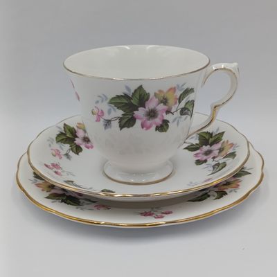 Vintage Queen Anne porcelain trio