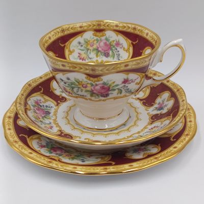 Vintage Royal Albert Lady Hamilton porcelain trio