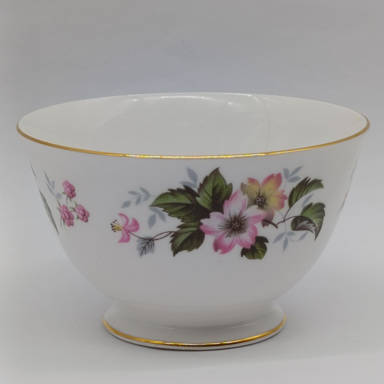 Vintage Queen Anne Porcelain Sugar Bowl