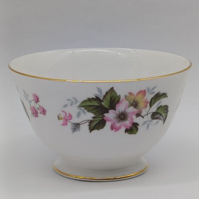 Vintage Queen Anne Porcelain Sugar Bowl