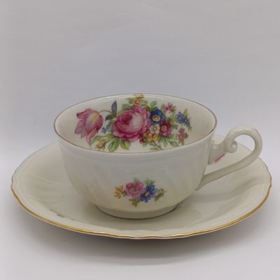 Early 20th century C. T. Tielsch Altwasser German porcelain duo