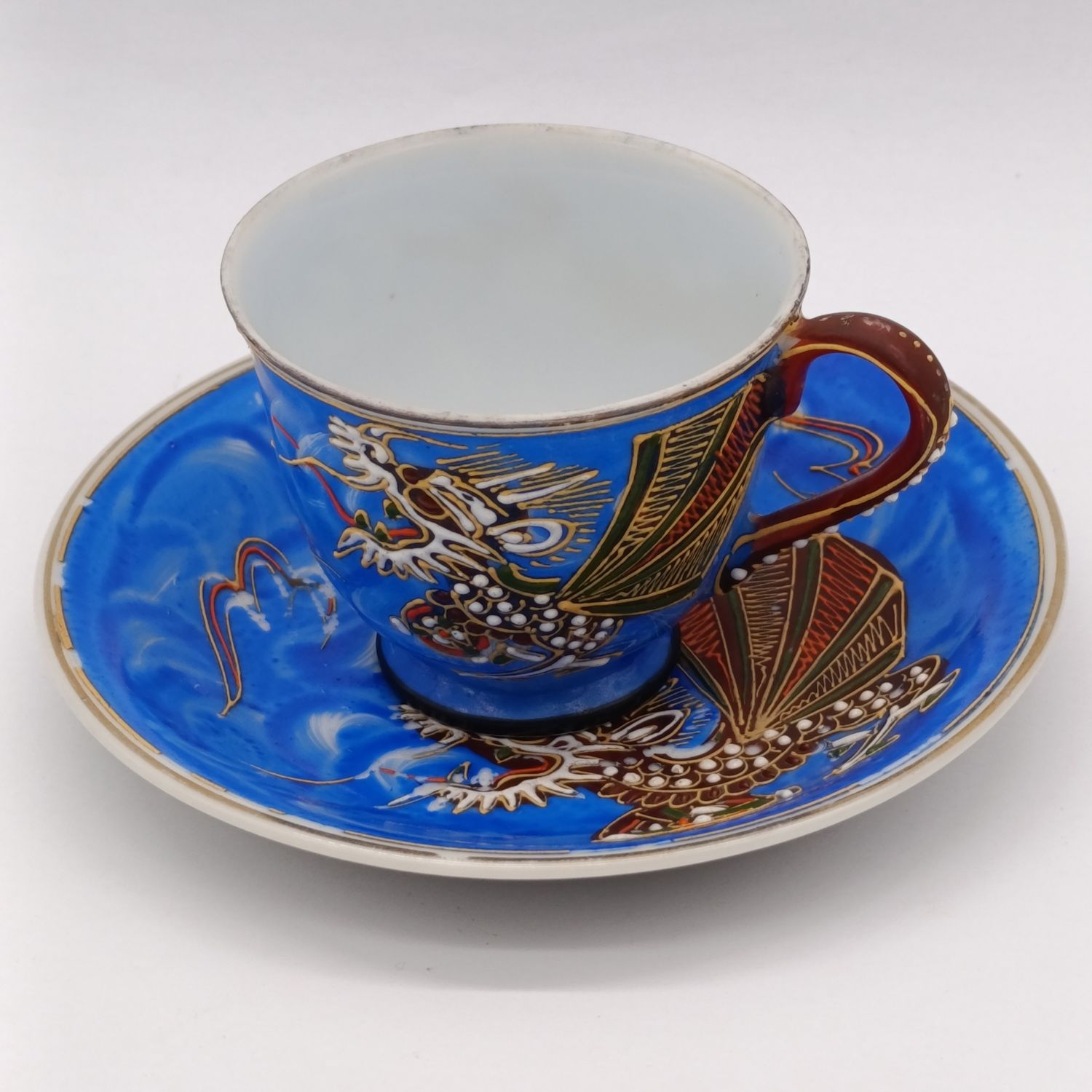 Empire Style Lustreware porcelain duo