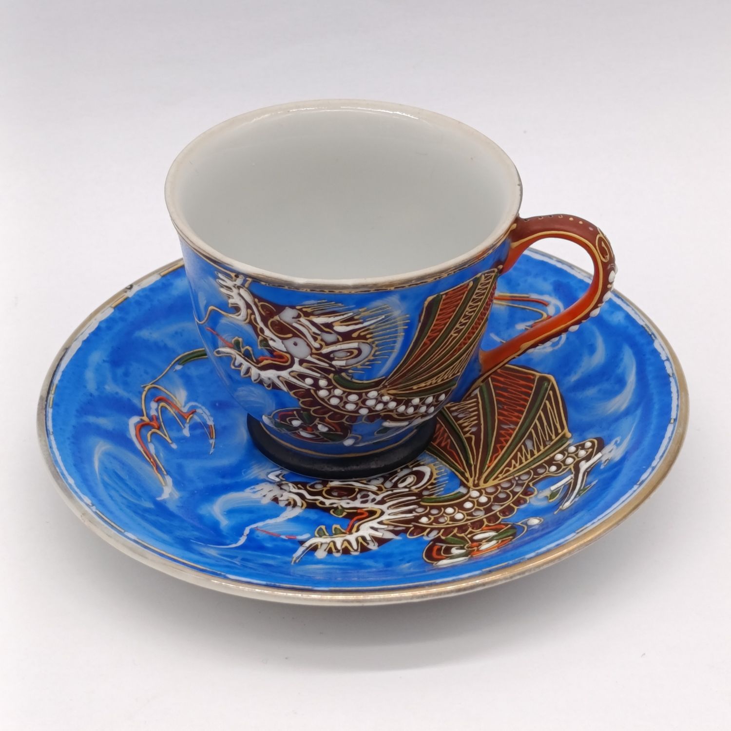 Empire Style Lustreware porcelain duo