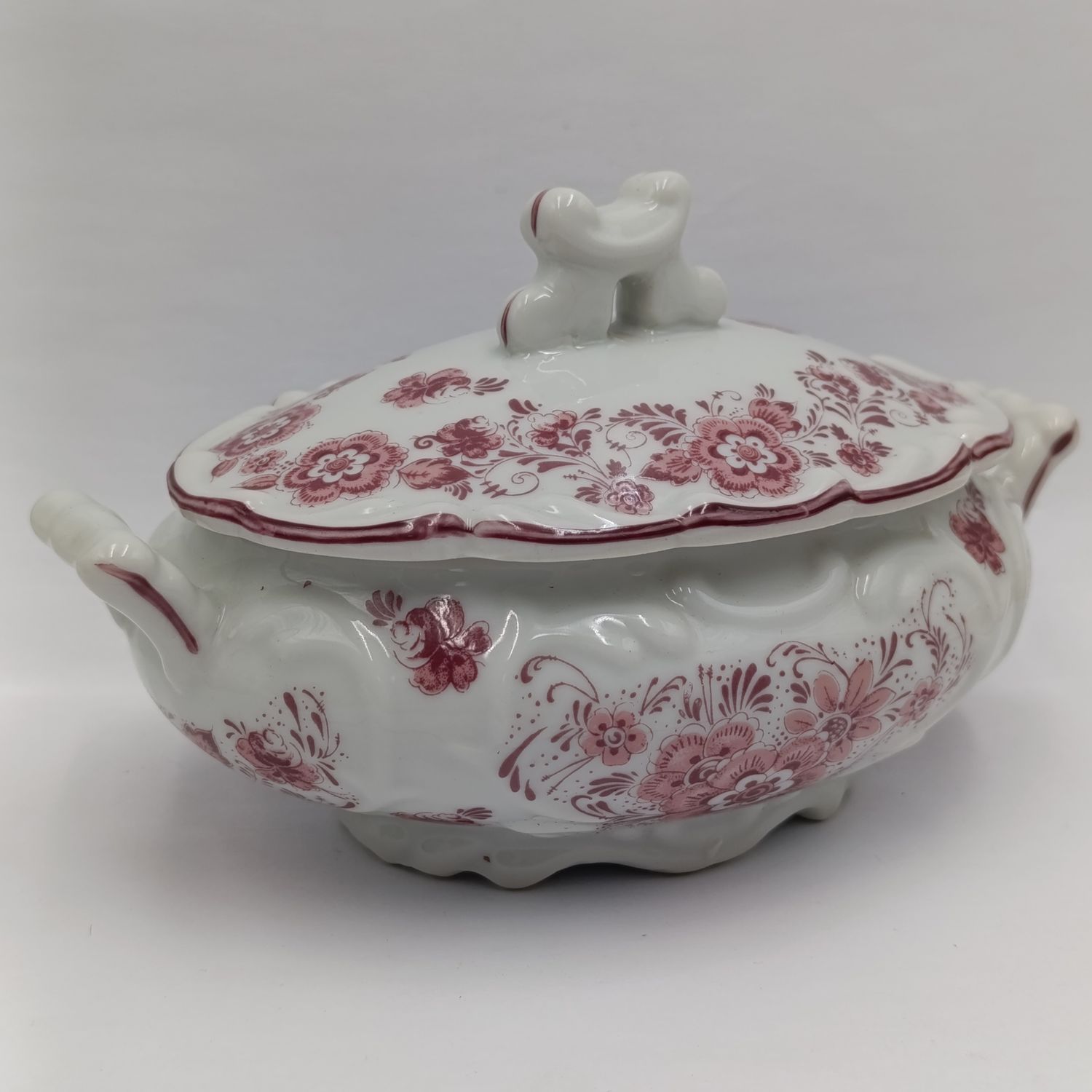 Vintage Red Delft Oude Molen mini Tureen