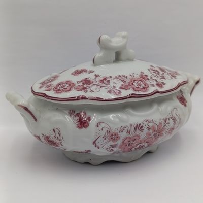 Vintage Red Delft Oude Molen mini Tureen
