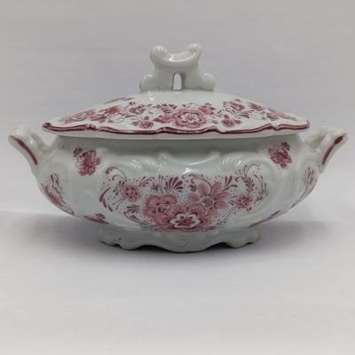 Vintage Red Delft Oude Molen mini Tureen