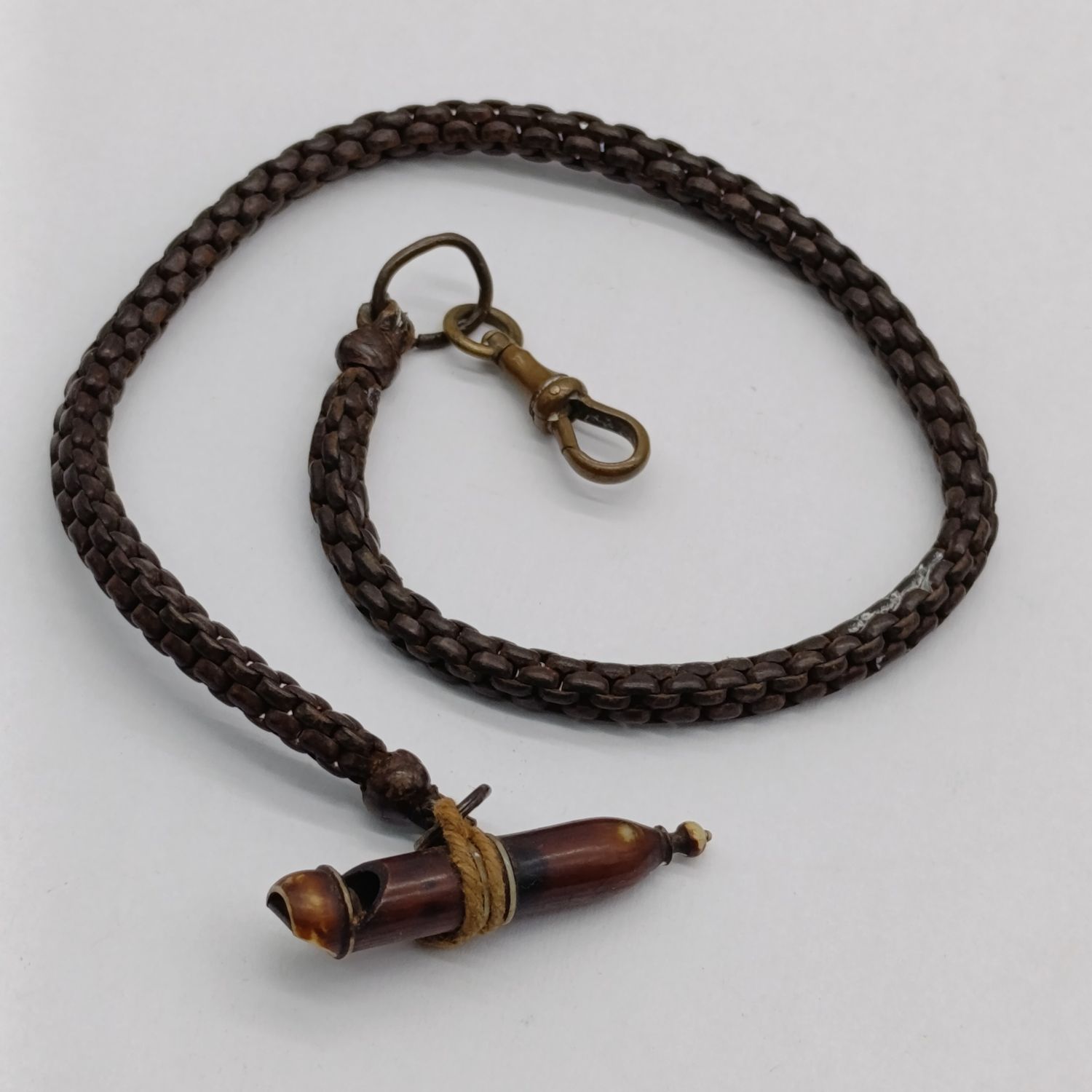 Vintage Pocket watch strap with whistle