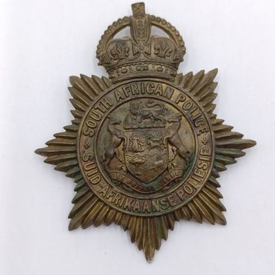 WW1 and WW2 Era SAP Helmet badge - King's Crown