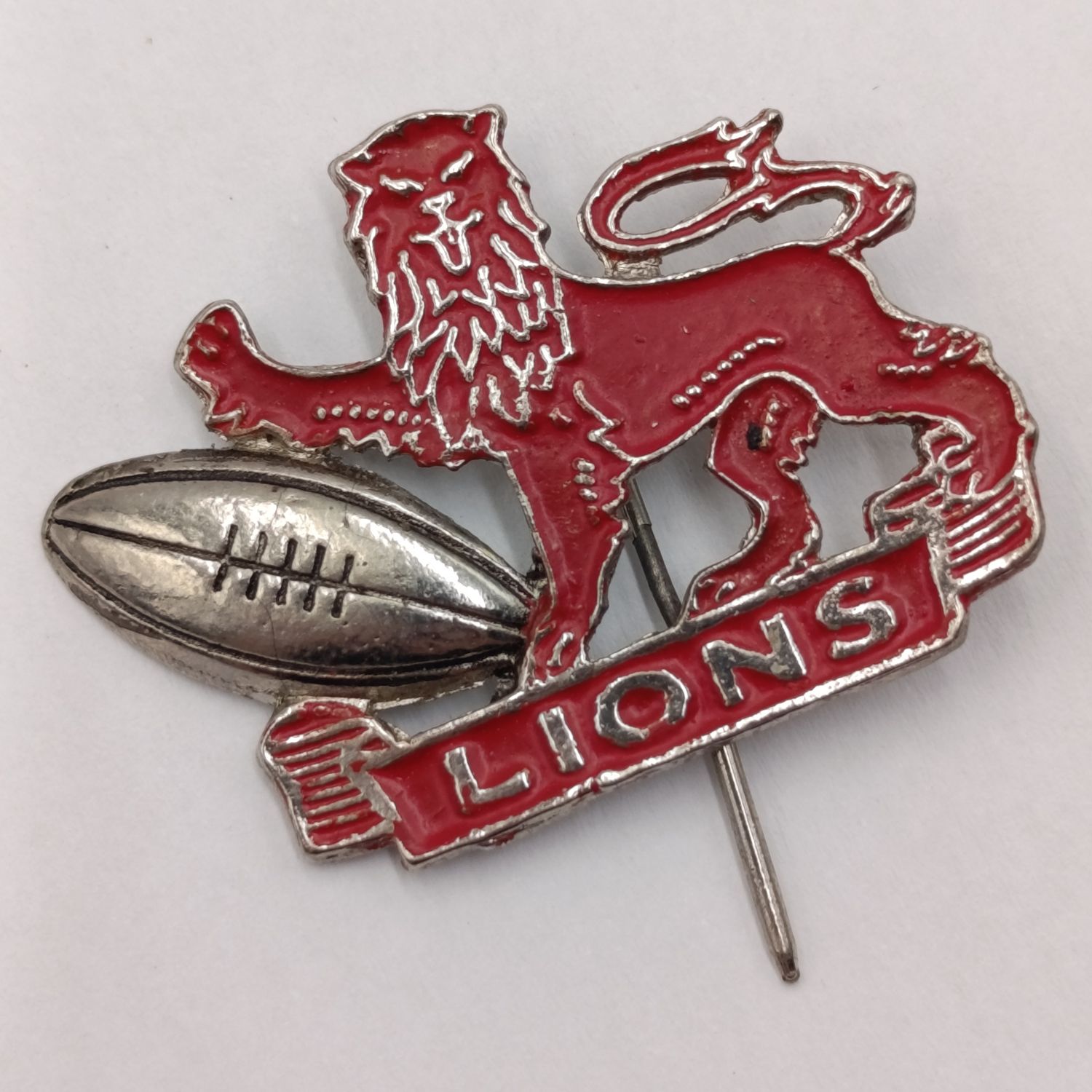 Vintage Lion's rugby pin badge - British Lions
